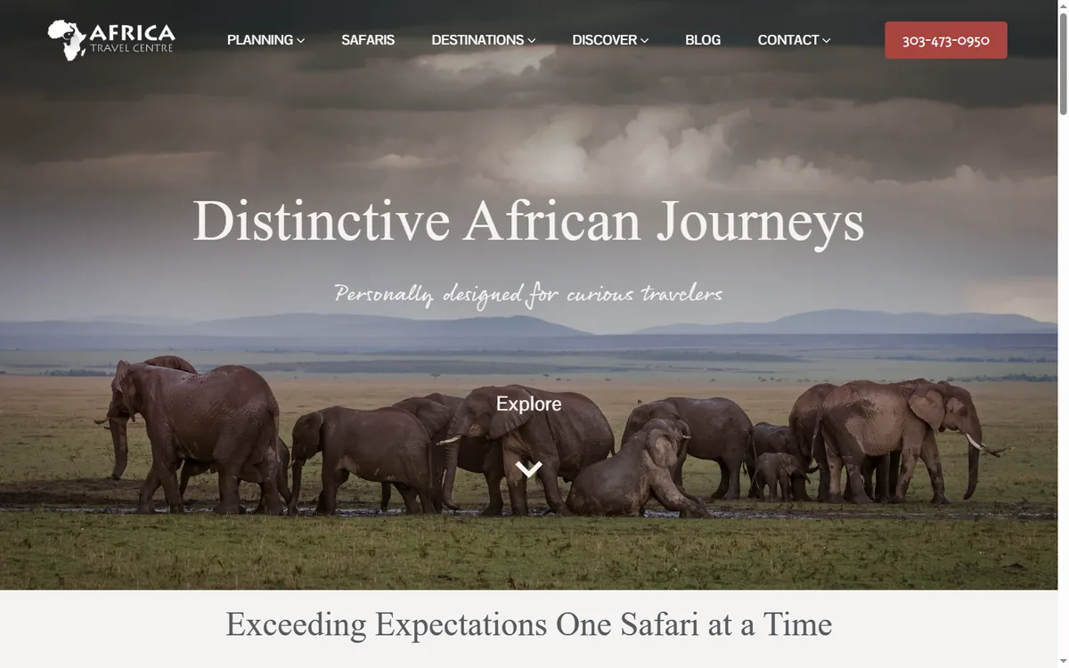 Africa Travel Centre — Business Websites build by Softaculor
