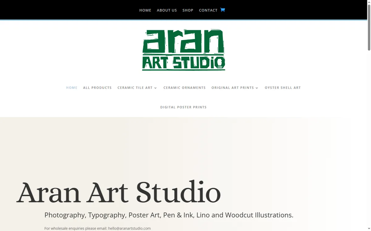 Aran Art Studio — Online Stores build by Softaculor