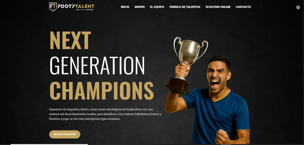 FootyTalent — Platforms & Media build by Softaculor