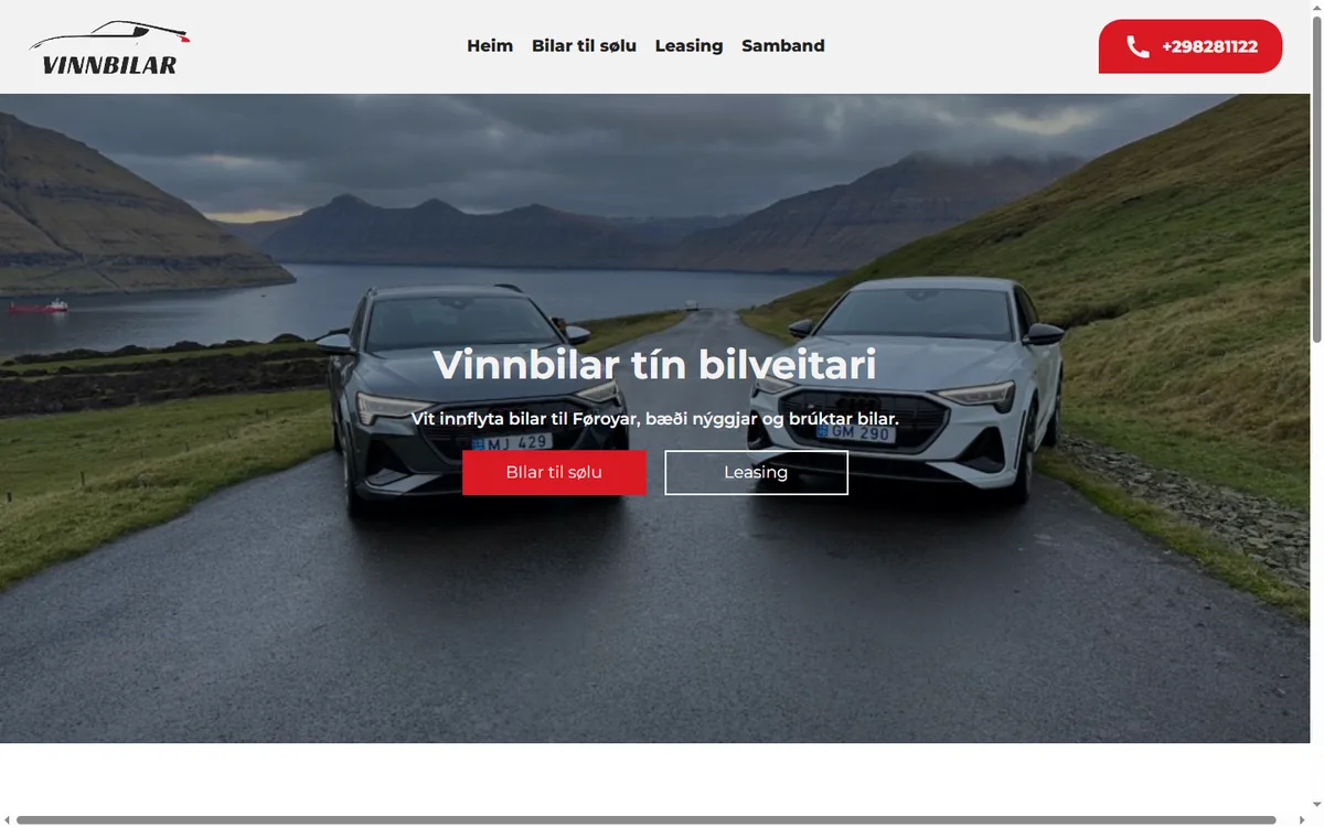 Vinnbilar — Business Websites build by Softaculor